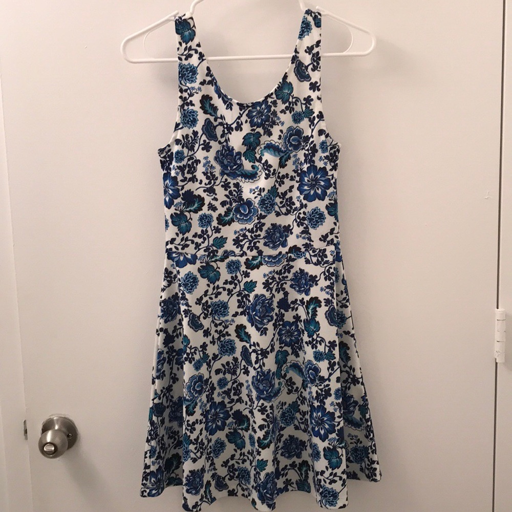 H&M Blue Floral Dress